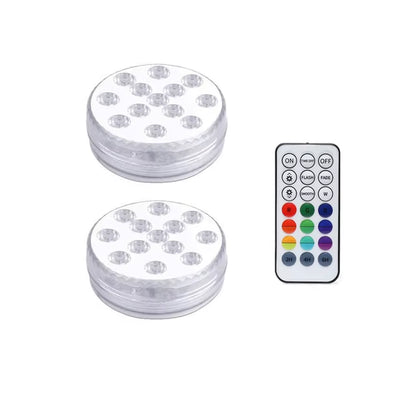 13 Leds Magnetic Submersible LED Light Waterproof Underwater Light USB Rechargeable Swimming Pool Night Lamp with Suction Cups